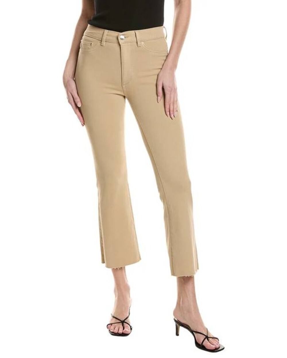DL1961 Bridget Boot Instasculpt Crop in Almond 30 NEW Minimalist Quiet Luxury